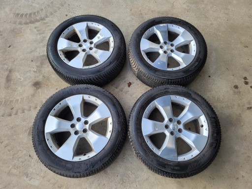 Subaru forester iii диски алюминивые 17'' 5x100 7j зимние шины kleber , фото