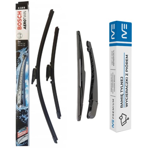 Набор дворников переднее задний renault megane iii , фото