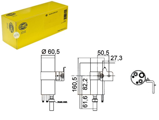 Осушувач кондиціонера hella 1521941 1521613 8v5119, фото