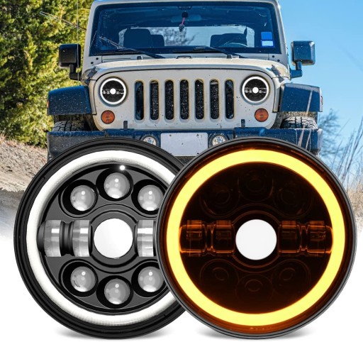 Лед рефлекторы 7 150w 15000lm 3000k6000k 4 труби drl do jeep humme , фото