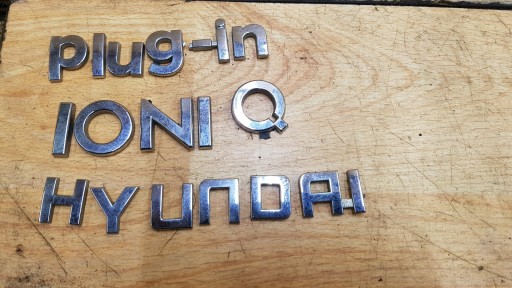 Емблема значек надпись комплект hyundai ioniq штекер in , фото