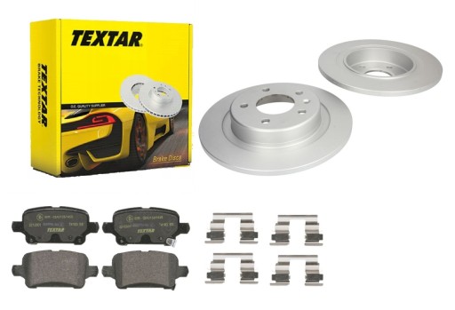 2× textar 92314603 диск тормозной тормозные колодки задний 2292301 , фото