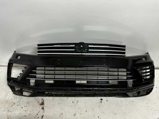 Volkswagen touareg 7p рестайлинг бампер передній решітка, фото