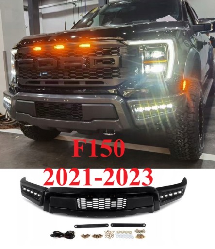 Бампер переднее - sty raptor лед ford f-150 f150 2021-2023 комплектный , фото
