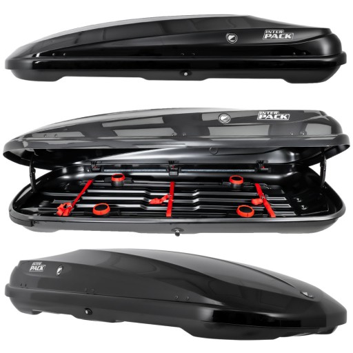 Box багажник на дах pack zenith 6.6 чорний металік 360 l 191x80x36 , фото
