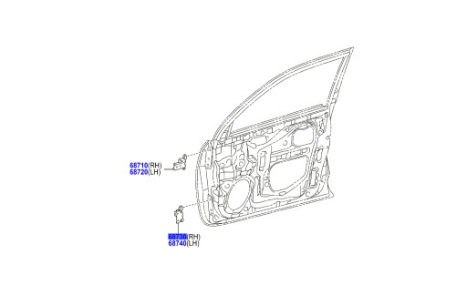 Toyota oe 68730-12120 петля дверь , фото