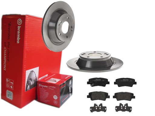 2× brembo 08.d567.11 диск тормозной тормозные колодки задний p 30 054 hyundai kia , фото