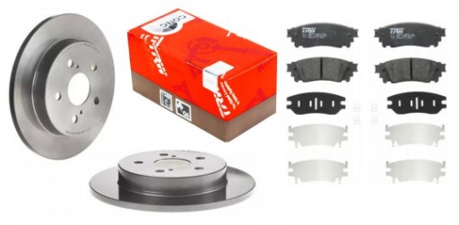 Зад комплект тормозной диск колодки lexu nx 2014- , фото