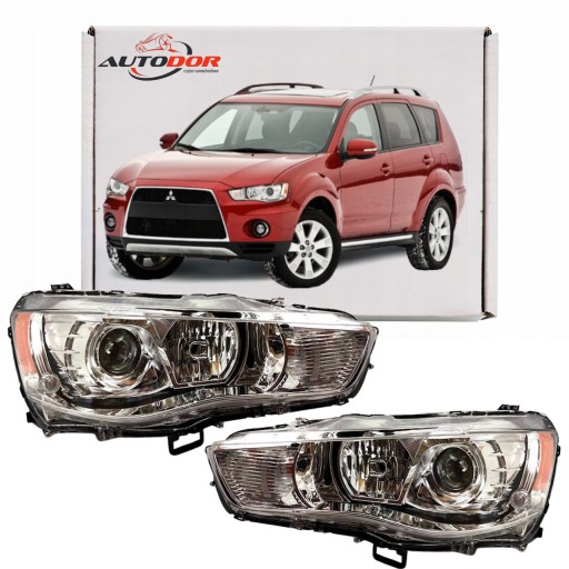 Mitsubishi outlander рефлекторы фонари переднее , фото