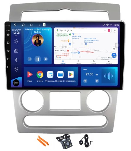 Радио android навигация qled carplay lte hyundai genesis rohens coupe 04-09 , фото