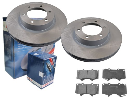 2× bosch диски тормозные тормозные колодки переднее 0 986 479 304 0 986 494 153 bosc lexu , фото