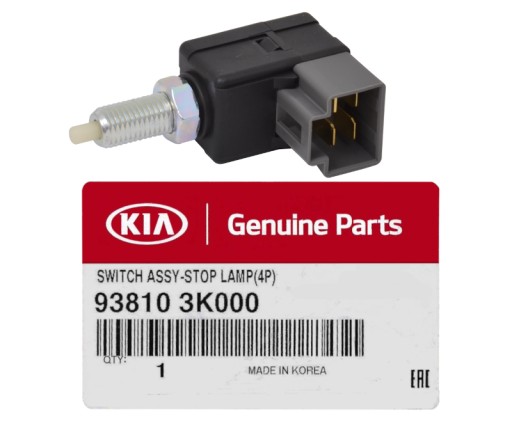 Вмикач ліхтарів стоп сигналу kia oe 93810 3k000 , фото