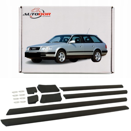 Audi 100 c4 a6 молдинги двері низ; бічний комплект , фото