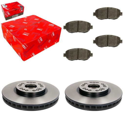 2× trw df4182s диск гальмівний гальмівні колодки переднє kpl. gdb3235 , фото