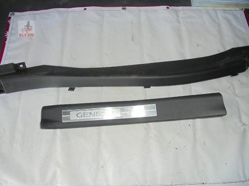 Молдинг порога левое задний hyundai genesis седан 2008 3.8 v6 , фото