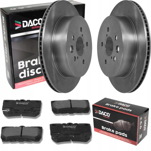 2× диск тормозной lexu is ii 05- задний daco 322015 набор тормозных колодки дисковые тормоза , фото