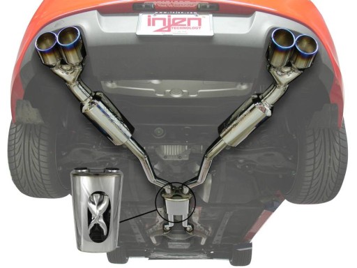 Hyundai genesis coupe 3.8 выхлоп ses1390tt injen , фото