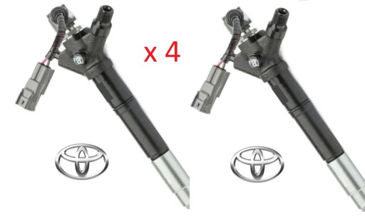 Toyota d4d форсунка оригинальный комплект 4 штуки , фото