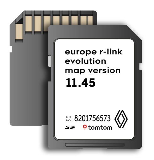 Новейший карта renault r-link evolutio 2025/2026 11.45 tomtom eu радар , фото