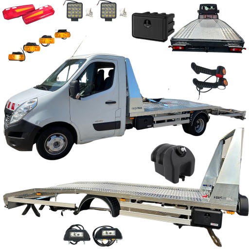 Трейлер кузов автолавета renault master наезд рампа lohr под розмер , фото