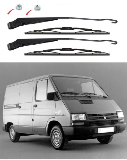 Рама дворников renault trafic i левое правое 1980-2001r , фото