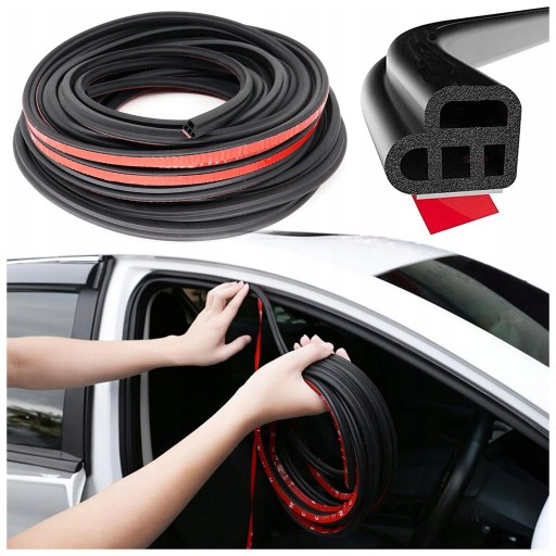 Ущільнювач дверей кришка краї автомобільних 25m самоклеючий , фото