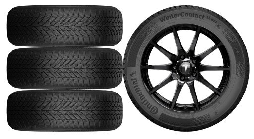 Новые колеса зима tesla model 3 continental 235/40r19 tpms , фото