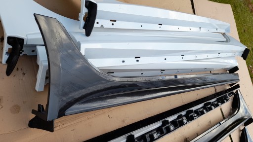 Поріг молдинг порогів jagua xf x260 r-sport білий чорно оригінал , фото