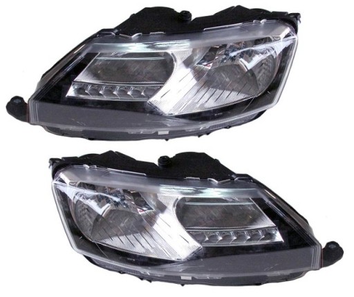 Рефлектори передні skoda rapid 2017-2022 лед , фото