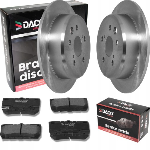 2× диск гальмівний lexu is ii 05- задній daco 322015 набір гальмівних колодок дискові гальма , фото