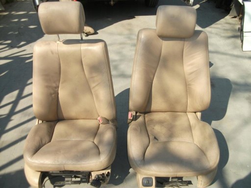 Mercedes s w220 бежевий сидіння переднє , фото