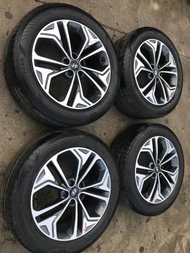 4× диск алюминеевая hyundai oe 8.0 x 19 5x114.3 et 51 , фото