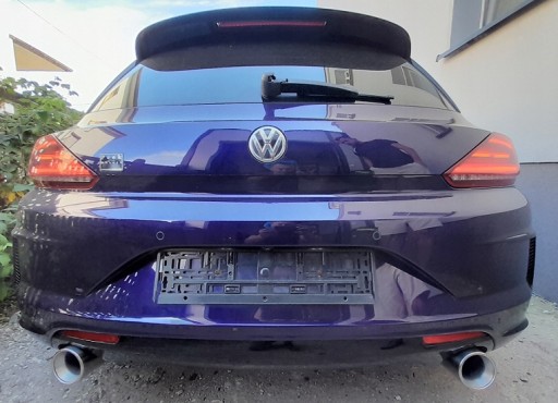 Концевой демпфер глушителей vw scirocco r-line 102mm , фото