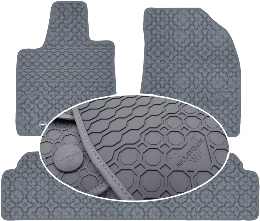 Коврики коврик резиновые 3 el. , фото