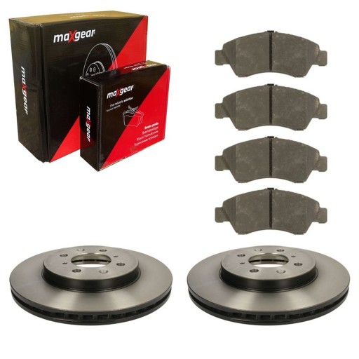 2× maxgear 19-2281 диск тормозной maxgea 19-2968 набор тормозных колодки дисковые тормоза , фото