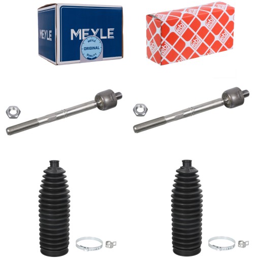 2× meyle 11-14 620 0025 набір кришка система рульова тяга 2× febi bilstein 103606 зєднання осьовий керма поперечний , фото