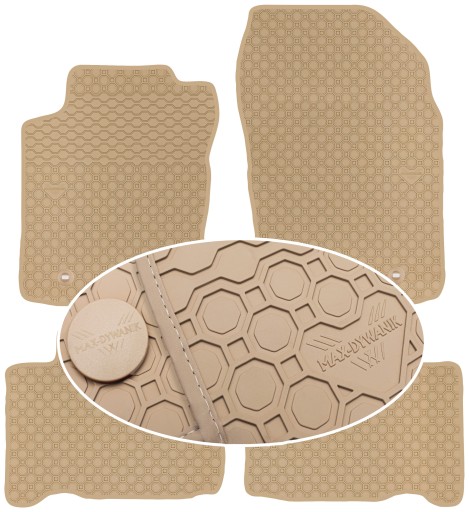 Коврики коврик резиновые 4 el. , фото