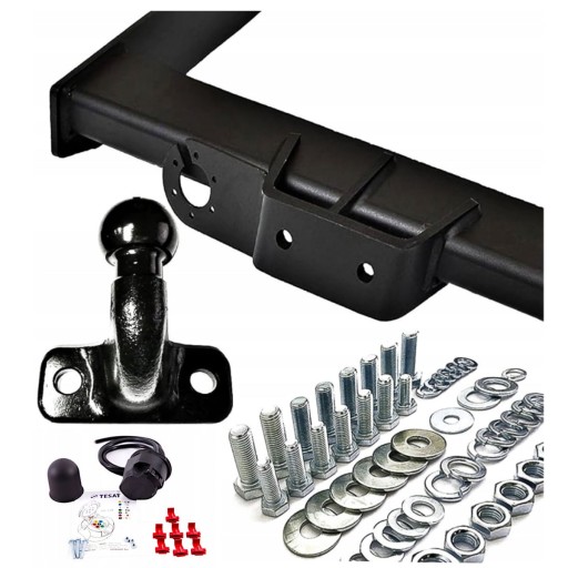 Фаркоп буксировки bizub отвинчивающийся 80 kg z вязка 7 pin do trafic ii , фото