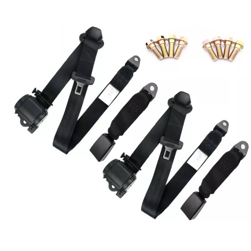 2Szt ремінь безпеки 3 пунктовий блокада i кронштейн , фото