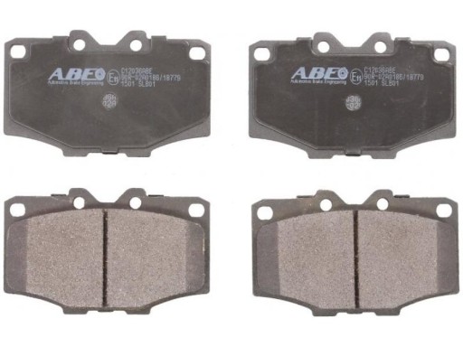 Abe c12036abe комплект колодок гальмо гальма дискові, фото