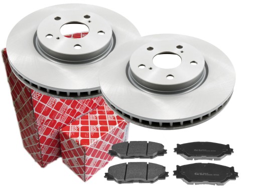 2× febi bilstein 108498 диск гальмівний bilstei 116369 набір гальмівних колодок дискові гальма , фото