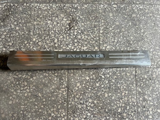 Накладка порога молдинг левое правая хром jagua f-type ex5m-23756-bd , фото