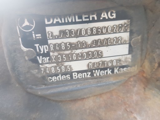 Mercedes actros mp4 міст комплектний r485-13 2.733 , фото