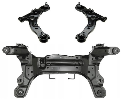 Рама подрамник направляющая усилитель рычаги hyundai matrix , фото