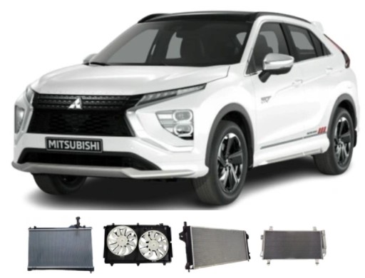 4× mitsubishi eclipse cross phe 2.4 гибрид радиаторы вентиляторы , фото