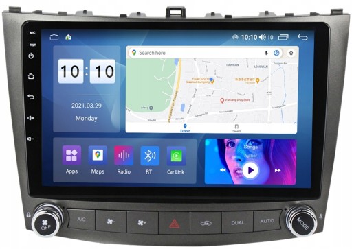 Радио автомобильные ten навигация android lexu is 2006-2012 8/128gb , фото