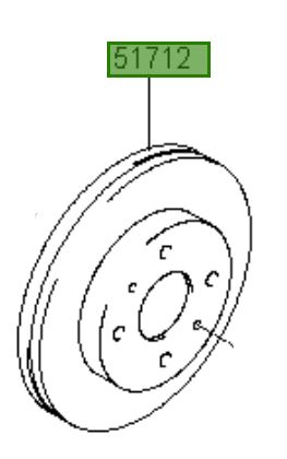 Оригинальная диск тормозной переднее hyundai получить 02- , фото