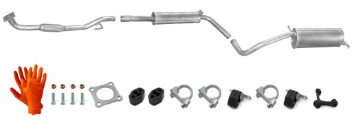 Vw polo 1.4 2001-2008 hatchback система выхлоп , фото