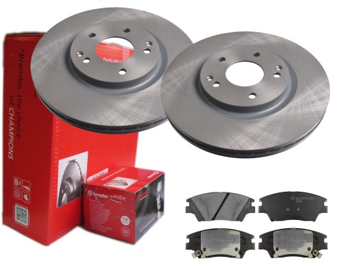 2× brembo 09.d414.11 диск тормозной тормозные колодки переднее p 77 001 ssangyon , фото