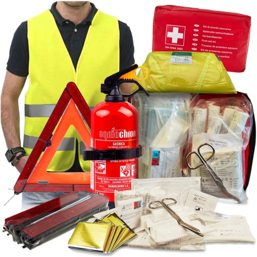 Аптечка автомобільна перший допомога din 13164 cala європейське загубник koc ріпак , фото